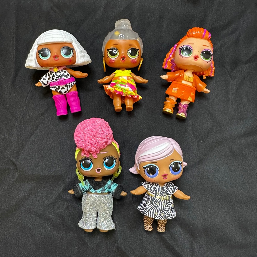 LOL Surprise Doll Lot 5 Dolls with Furniture Clothes Shoes and Accessories